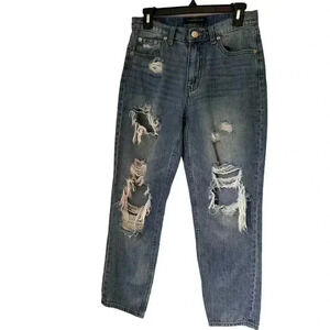 Aeropostale Mom Jean‎ Distressed High Waisted Ripped Women’s Size 4